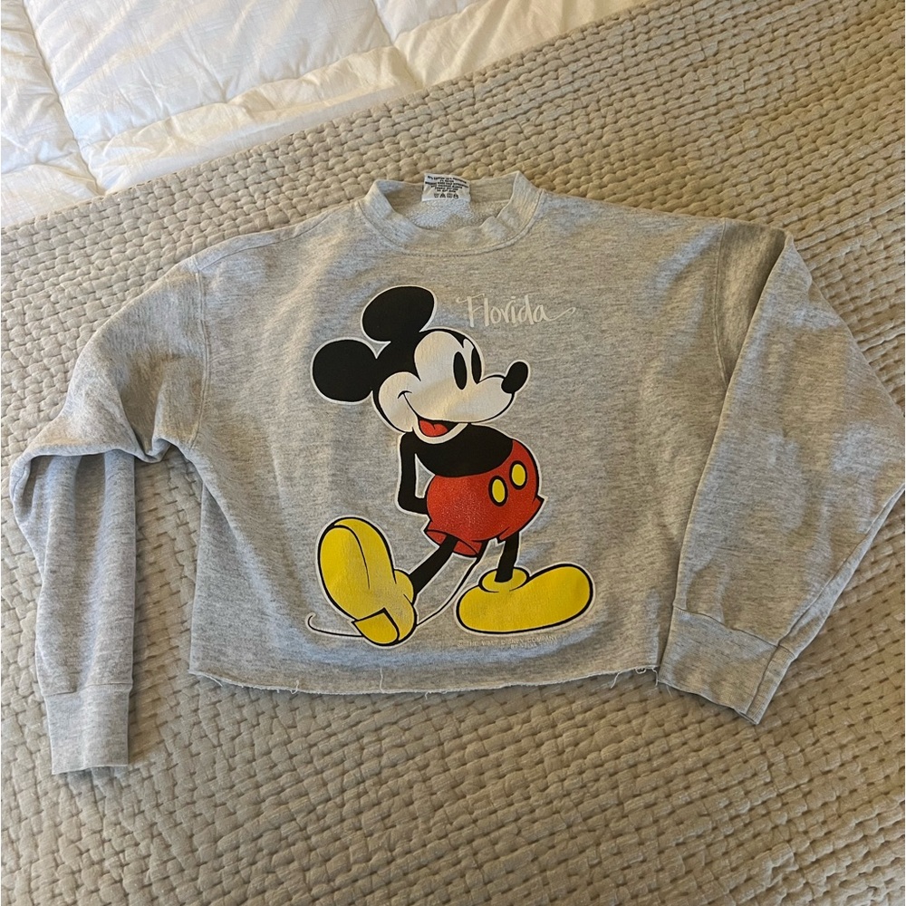 Vintage Disney Mickey crop sweatshirt